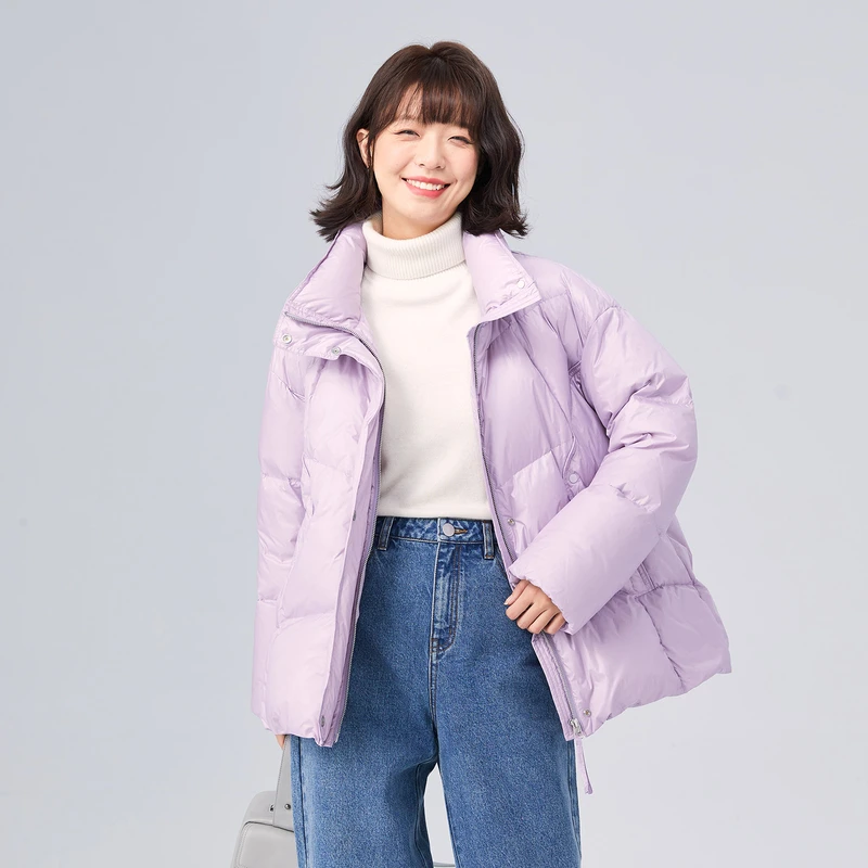 024【新品现货】连帽羽绒服简约百搭轻薄加厚保暖时尚GD27001104
