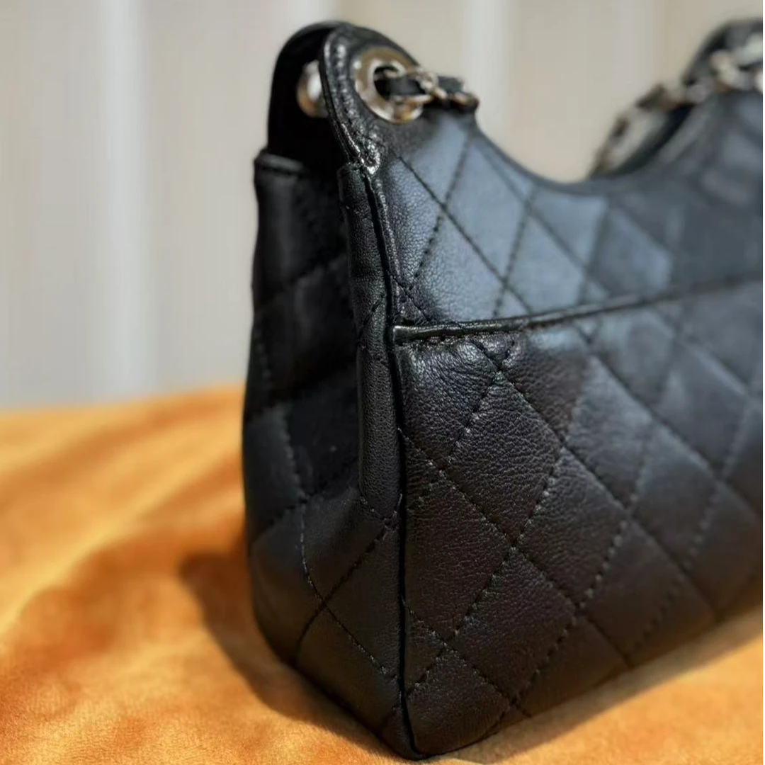 HIRMRIS手工真皮包CX529 小咪香黑