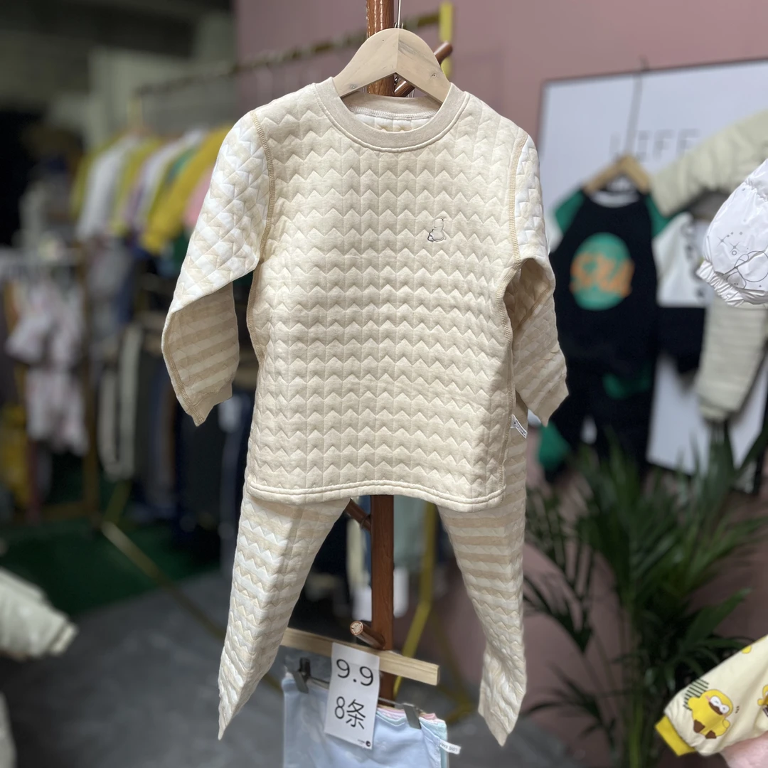 蓓茵儿35842小童三层夹丝婴幼套装宝宝保暖保暖套冬秋冬婴幼儿