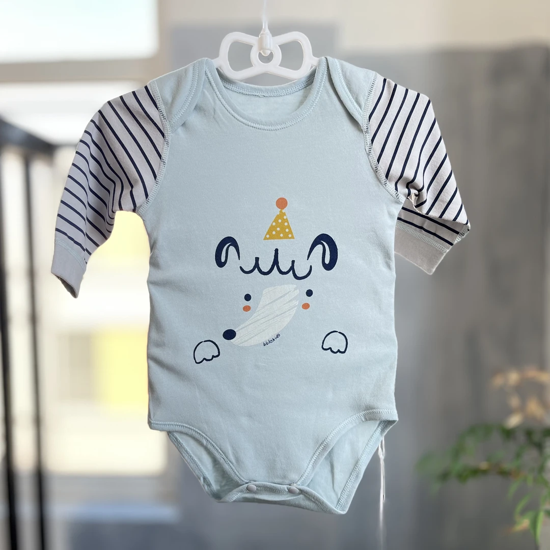 婴幼儿四季纯棉长袖连体衣哈衣包屁衣8510