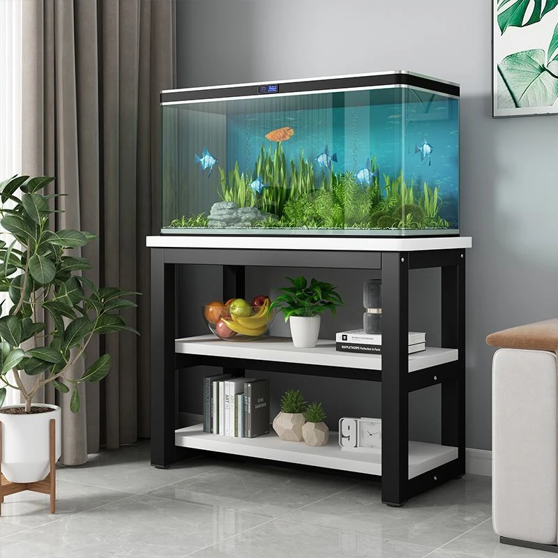 新疆包邮简易鱼缸架子鱼缸柜龟缸架水族箱底座鱼缸桌金属承重架家