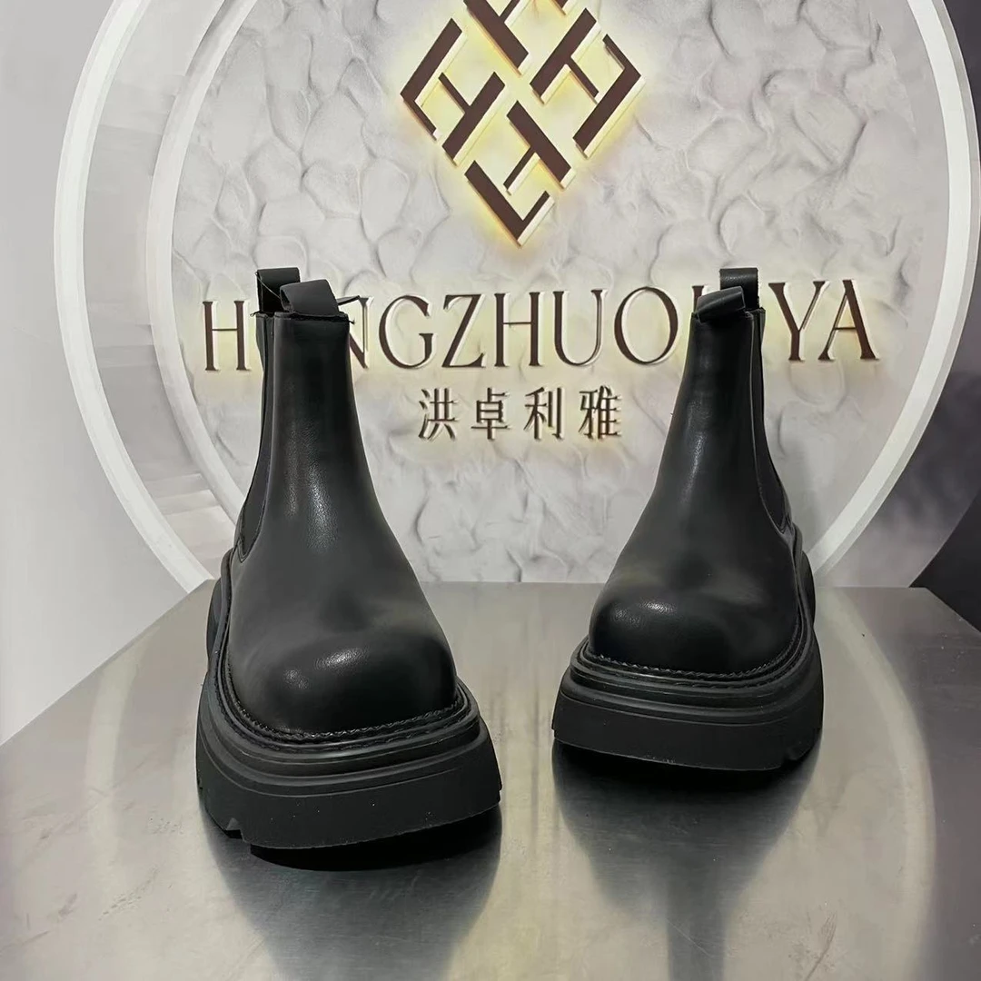 1828磨毛新款上新2024冬款新品棉里时尚精品百搭马丁靴中筒潮流