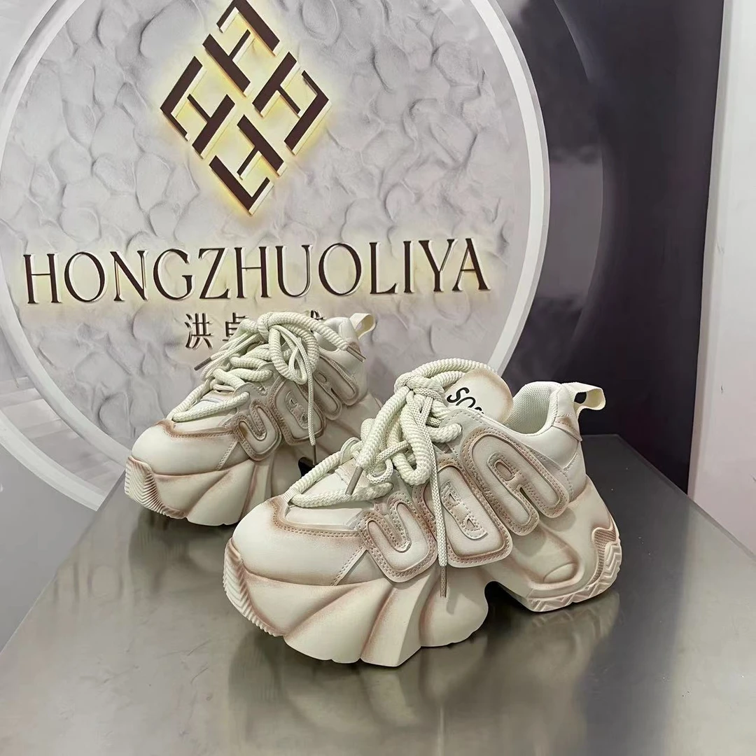 7333-2四季新款2024圆头系带韩版简约休闲板鞋潮流百搭红色时尚