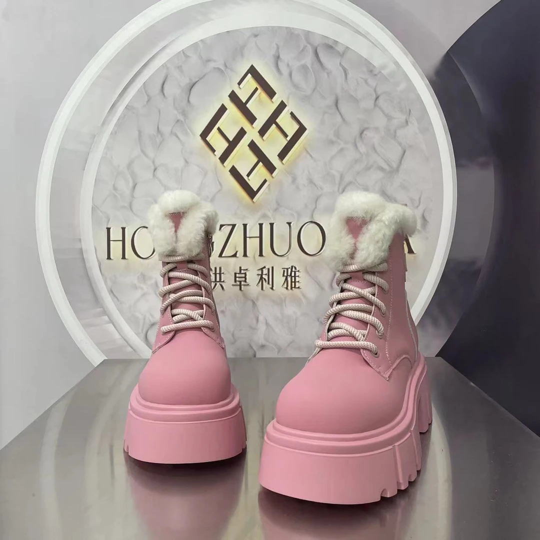 1766-10棉新款上新2023冬款新品棉里时尚精品百搭马丁靴中筒潮流