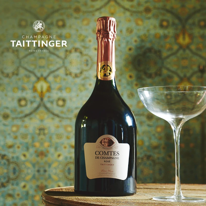 泰亭哲伯爵桃红香槟起泡葡萄酒 法国 Taittinger Brut CDC Rose