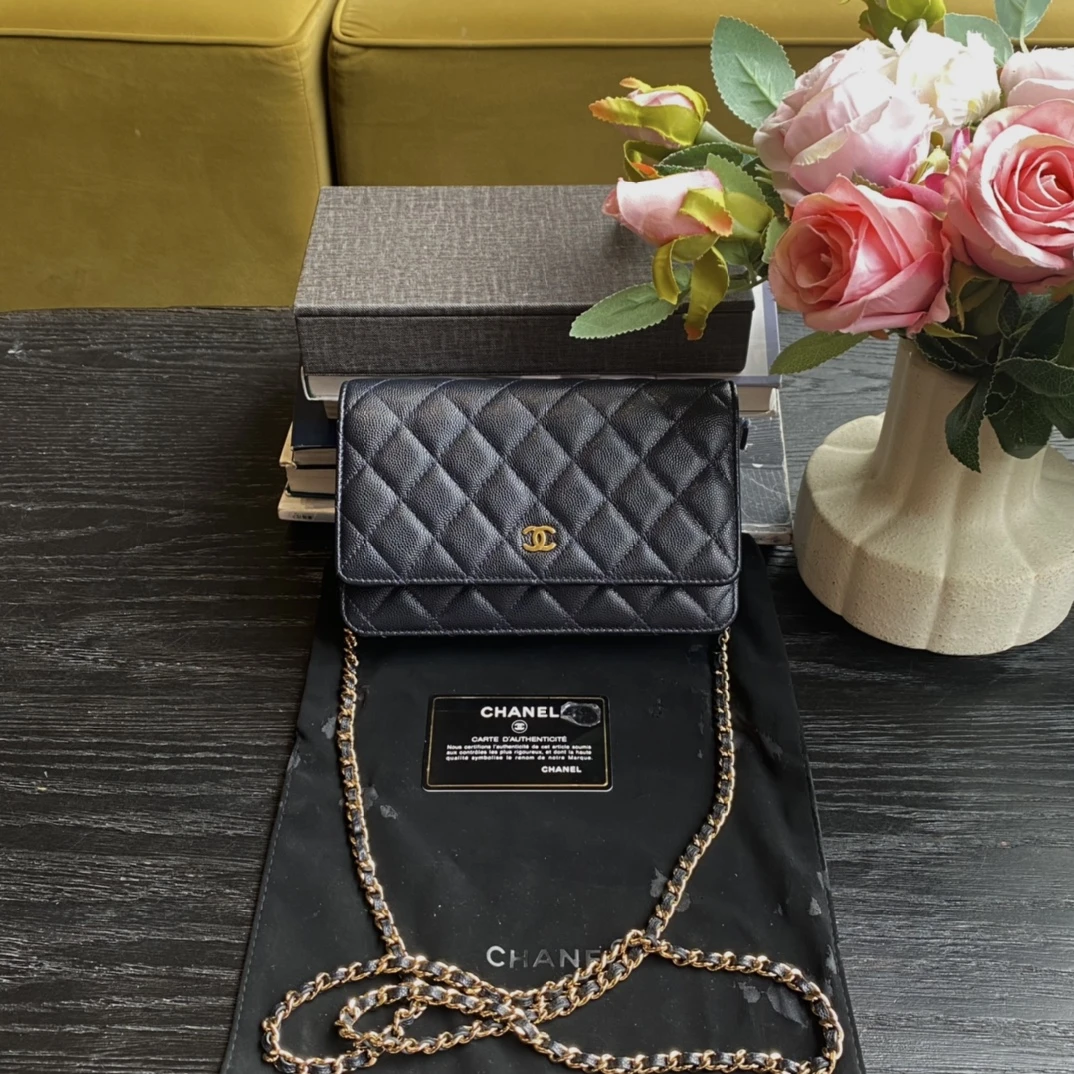 95新 Chanel/香奈儿 香奈儿 woc 深蓝色 28开/sp20650