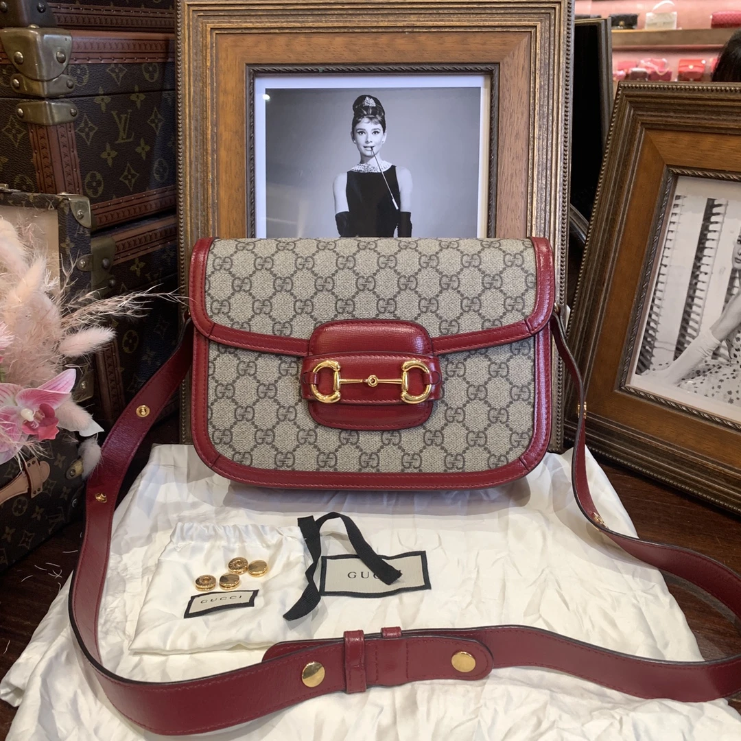 95新 GUCCI/古驰 Gucci 955中号 单肩斜挎包/sp21624