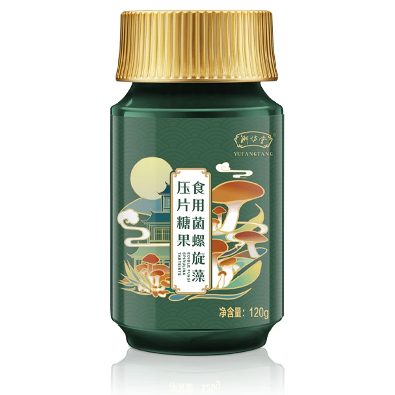 御坊堂食用菌螺旋藻压片糖果（120g/瓶）