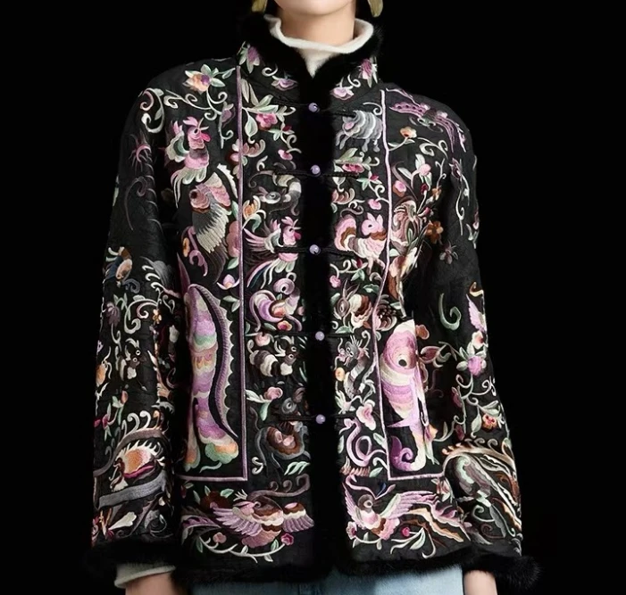 紫贵腾达｜新中式秋冬新款外套2024B7931-垚垚