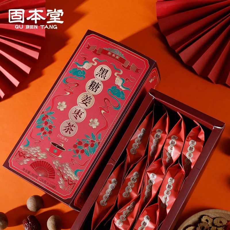 【姜枣茶】固本堂黑糖姜枣茶 姜丝多味醇厚 （26g*10袋）古法女性
