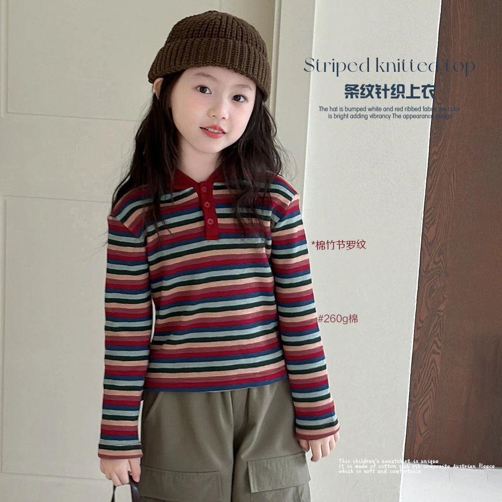 NAIYOUKIDS【小红帽】女童连帽针织衫2024冬季新款加绒上衣Y6078