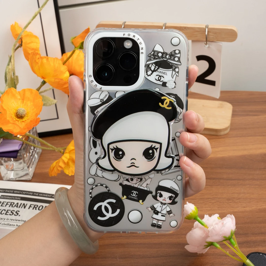 高级感支架苹果手机壳适用苹果13/15壳款带磁吸支架ins搞怪创意