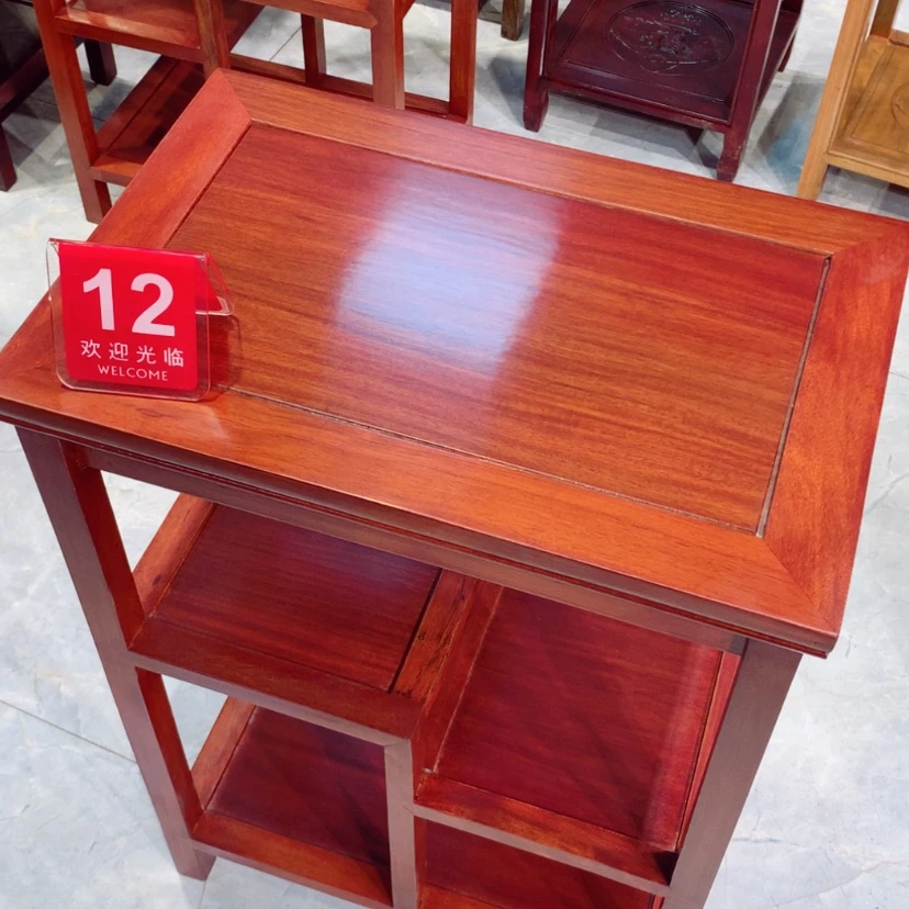 【闪购商品】花梨木类成套家具置物架12
