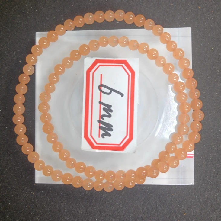 粉色三圈6mm手串发一条H05