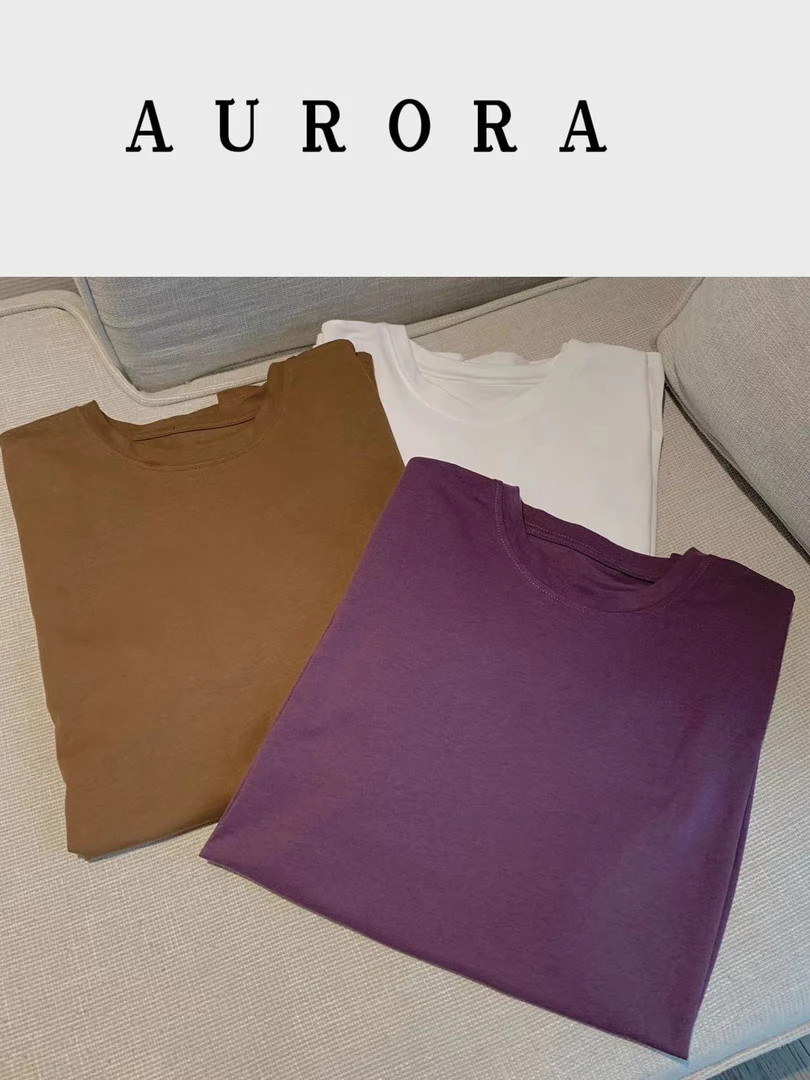 Aurora【君姐专属】宽松显瘦减龄短袖T恤