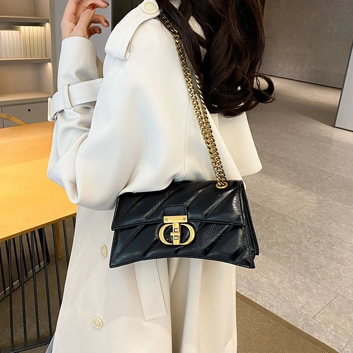 百搭包包女2024年新款爆款沙漏包高级感小众流行斜挎包链条腋下包