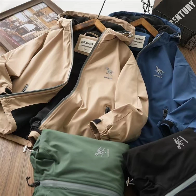 儿童秋冬季新款加绒外套中大童贴标连帽保暖拉链衫XYT-8225