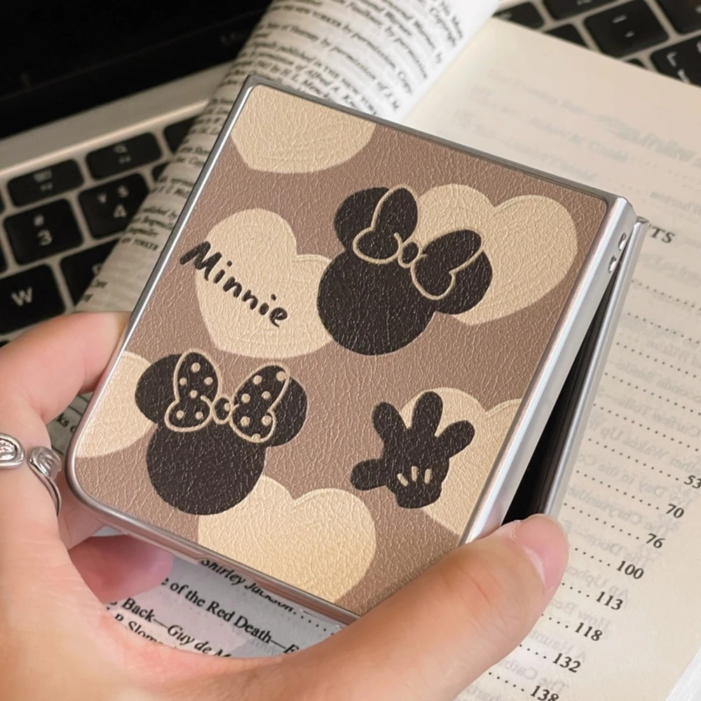 新款潮牌小羊皮米奇米妮适用三星Zflip5手机壳折叠屏3创意4保护套