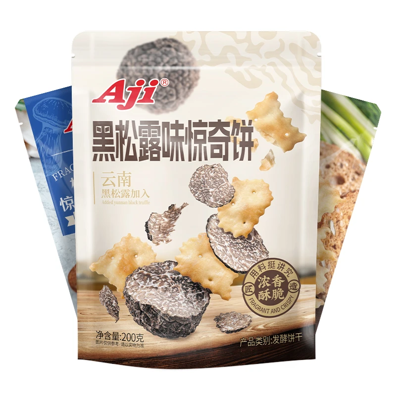 Aji惊奇脆片饼干不规则黑松露松茸鱼子酱咸味办公室休闲零食小吃