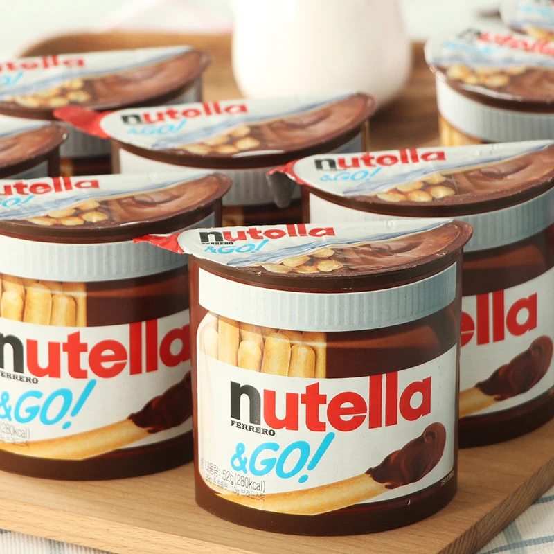 意大利进口nutella能多益榛子巧克力酱手指饼干儿童经典零食礼物