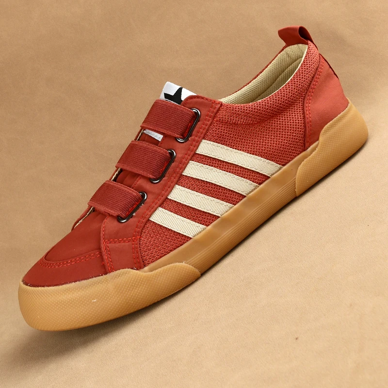 2025夏季新款冰丝透气网面百搭时尚男鞋舒适爆款休闲一脚蹬板鞋