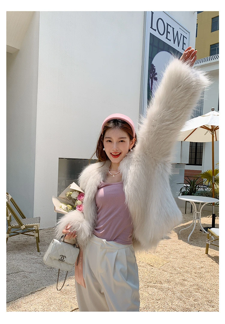 【KK】2023新款貉子50双面编织女装外套