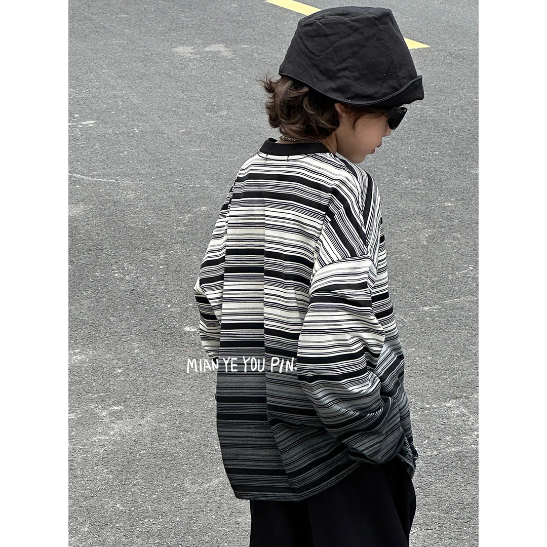 【棉吔】z男童T恤长袖春秋款上衣中大童衣服圆领休闲MTX43036