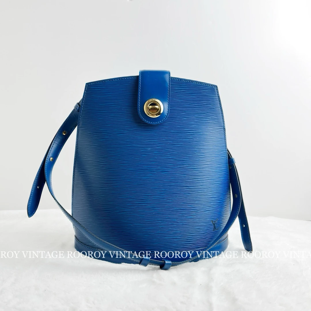 95新 LouisVuitton/路易威登 蓝色水波纹高雅单肩包/9887