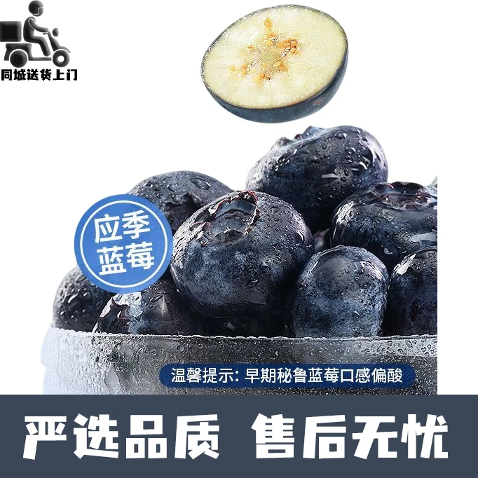高品质蓝莓鲜果 新鲜特大果2盒双11高端水果净重450g左右