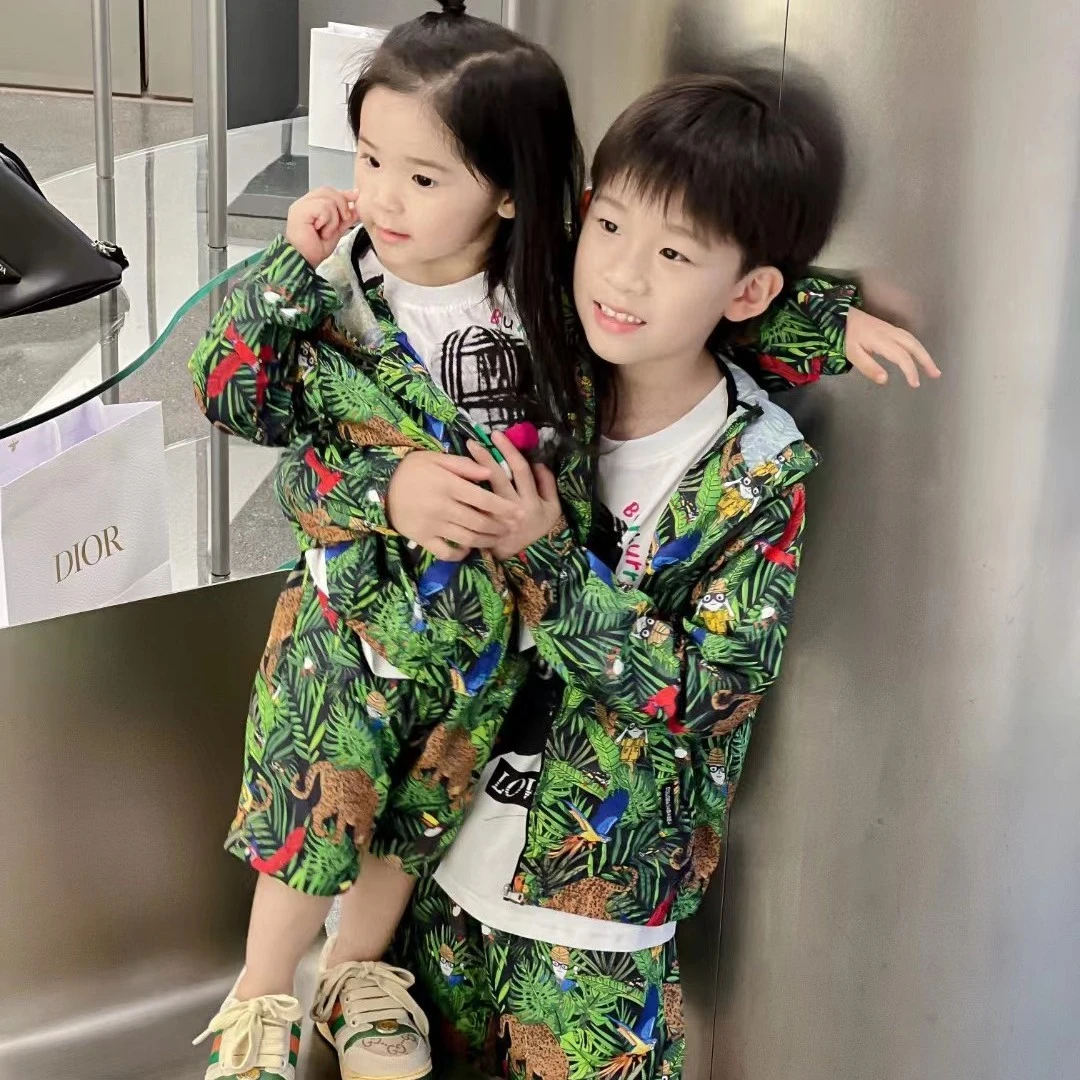 -E Magic Box童装“梦幻丛林””儿童限量款防晒衣短裤6993-M189