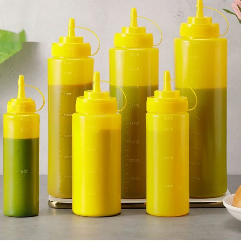 塑料酱汁瓶挤酱瓶商用番茄酱果酱沙拉酱挤压瓶厨房耗油壶挤料瓶