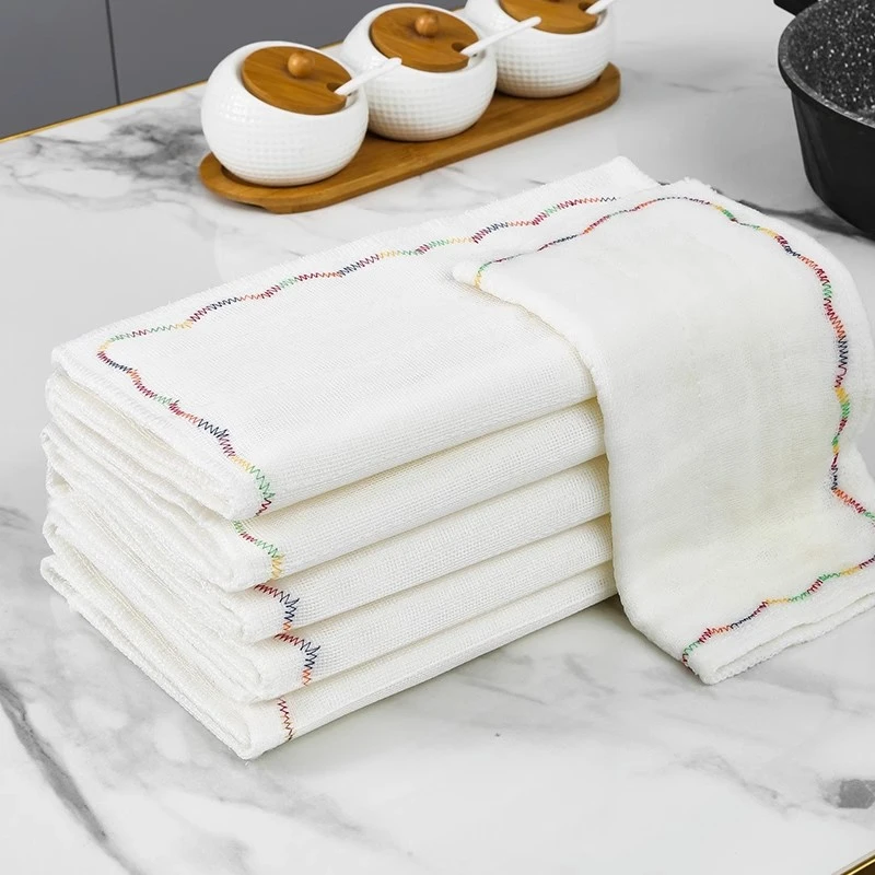 彩虹疏油抹布不掉毛不沾油易清洗抹布洗碗巾厨房吸水强清洁布家用