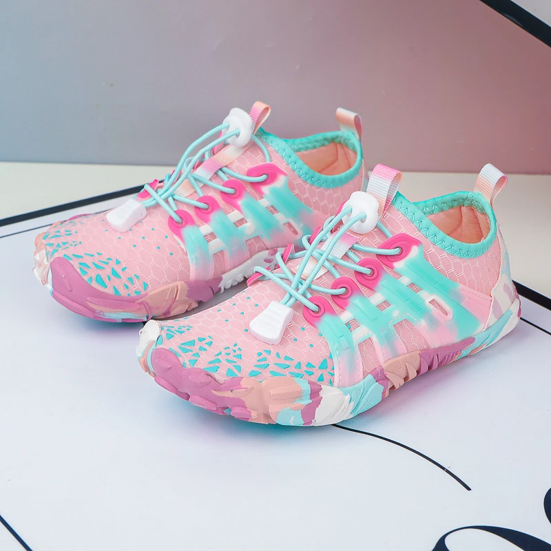 儿童室内跳绳鞋小学生体能鞋防滑溯溪鞋透气涉水鞋速干软底沙滩鞋