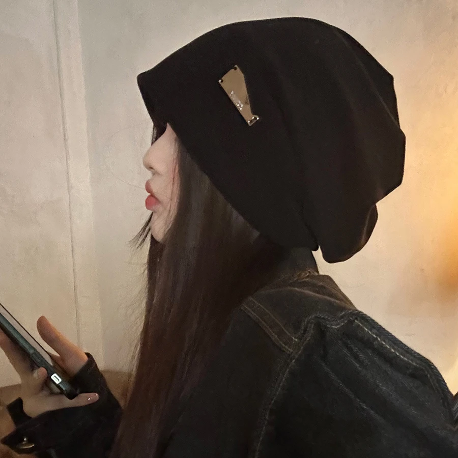 大头围堆堆帽女秋冬季保暖护耳月子帽冷帽显脸小包头帽大号大码