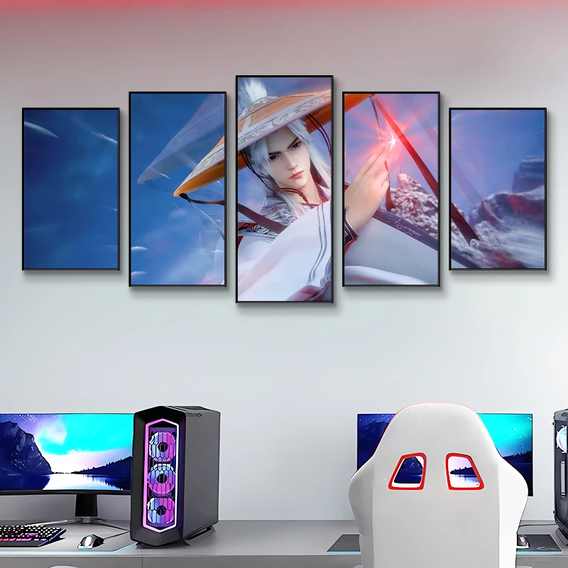 【直播福利】仙逆王林动漫挂画高颜值男神网咖吧电竞酒店卧室装饰画