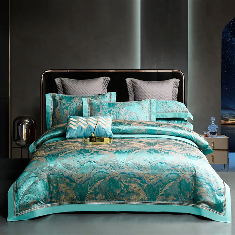 【品牌】轻奢欧式色织重磅高精密私人定制四件套-墨染山河