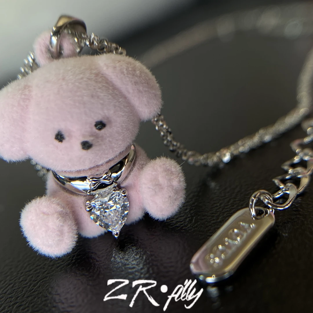 钛钢项链 可爱卡通项链3067