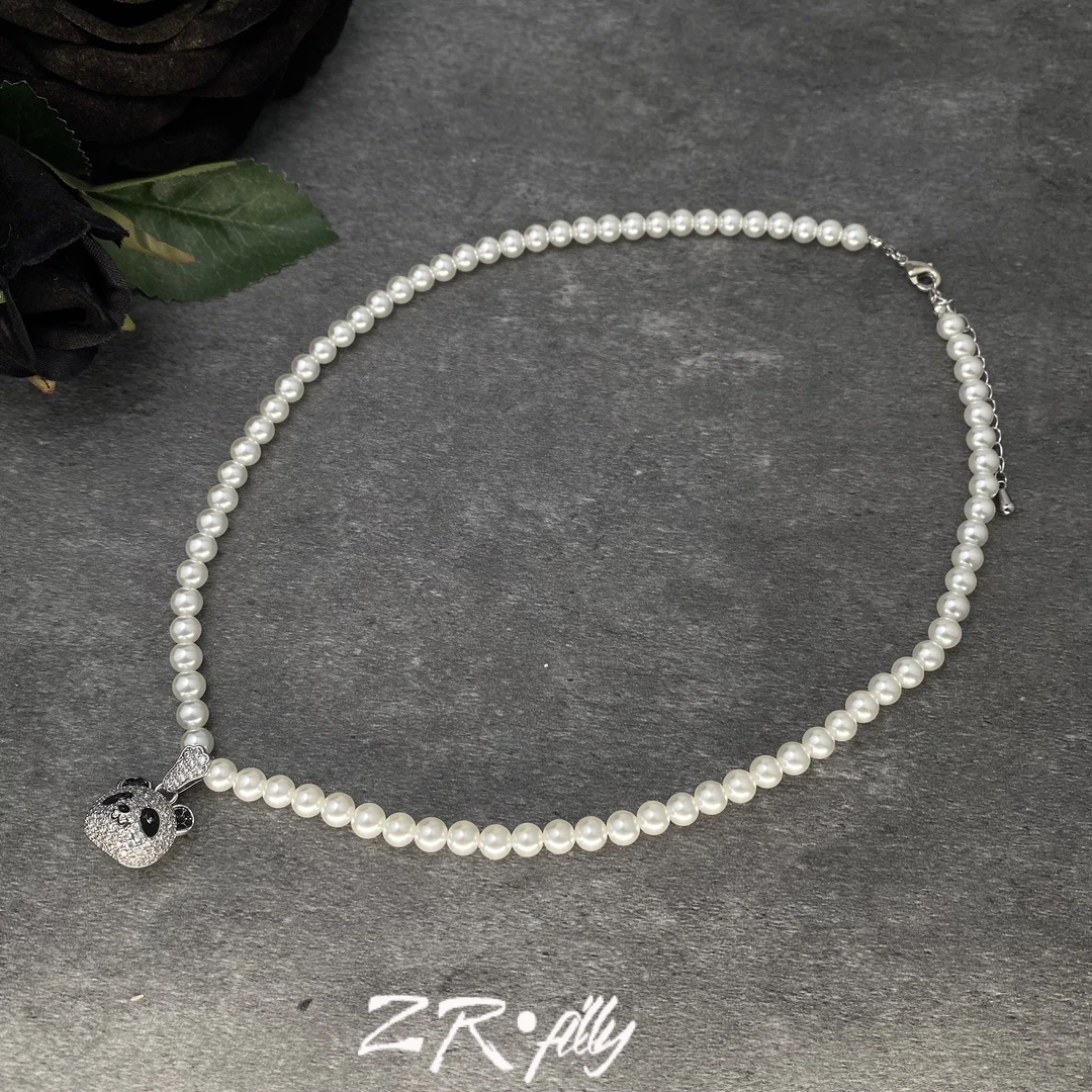 非金属仿珍珠项链 可爱卡通项链2980