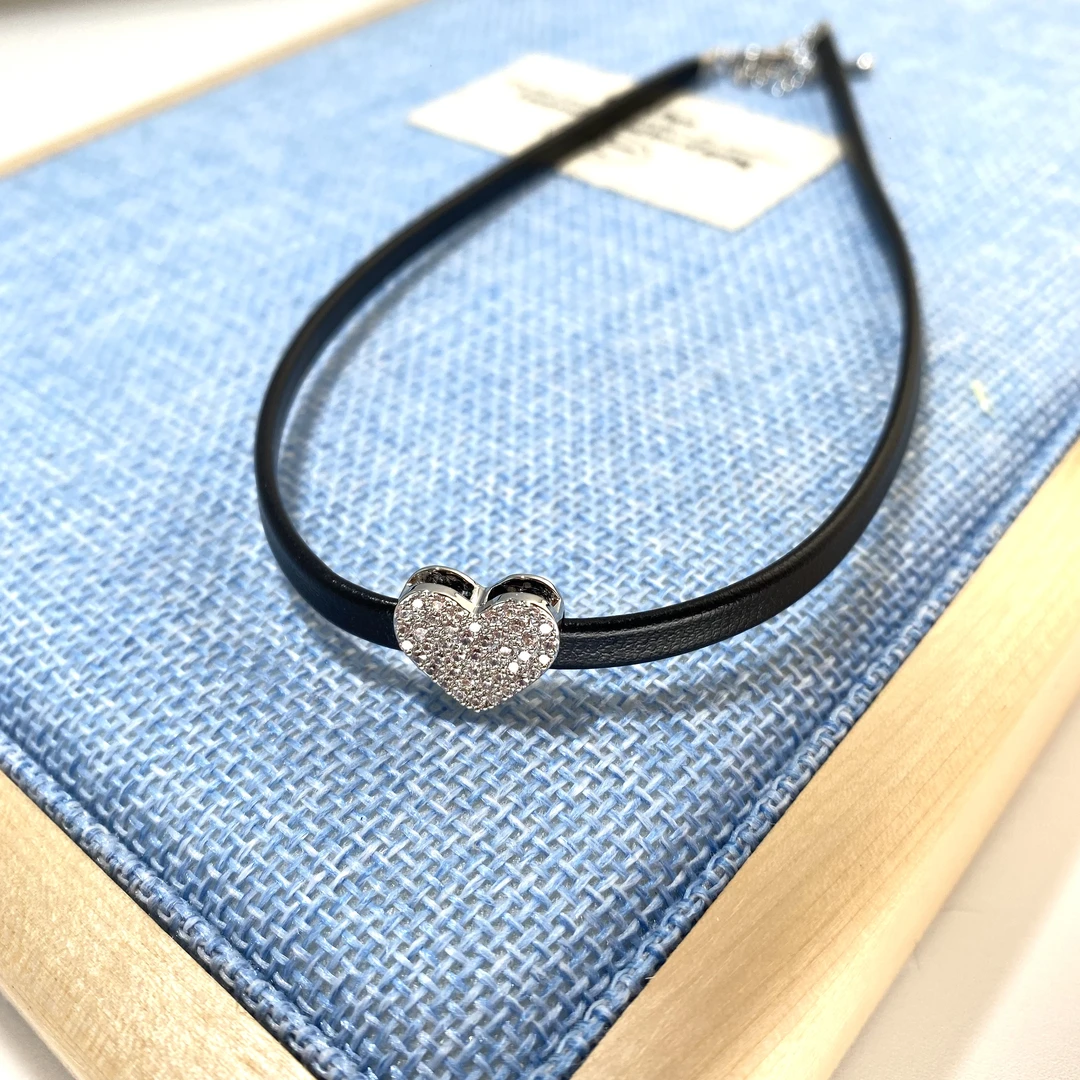 非金属合成锆石项链 轻奢时尚精致百搭项链1663