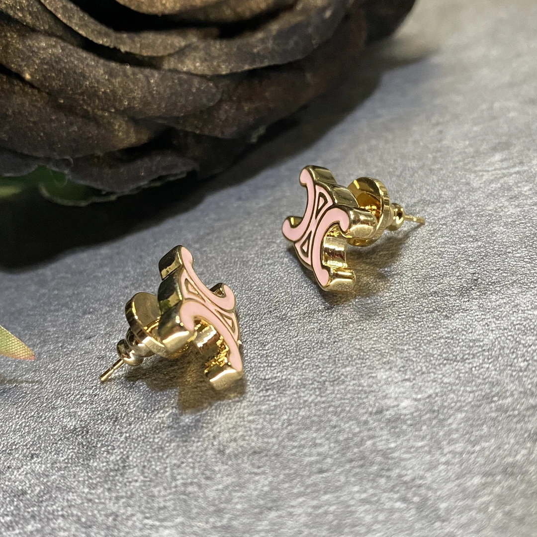 铜合金亚克力耳饰 精致耳钉时尚轻奢耳饰1285