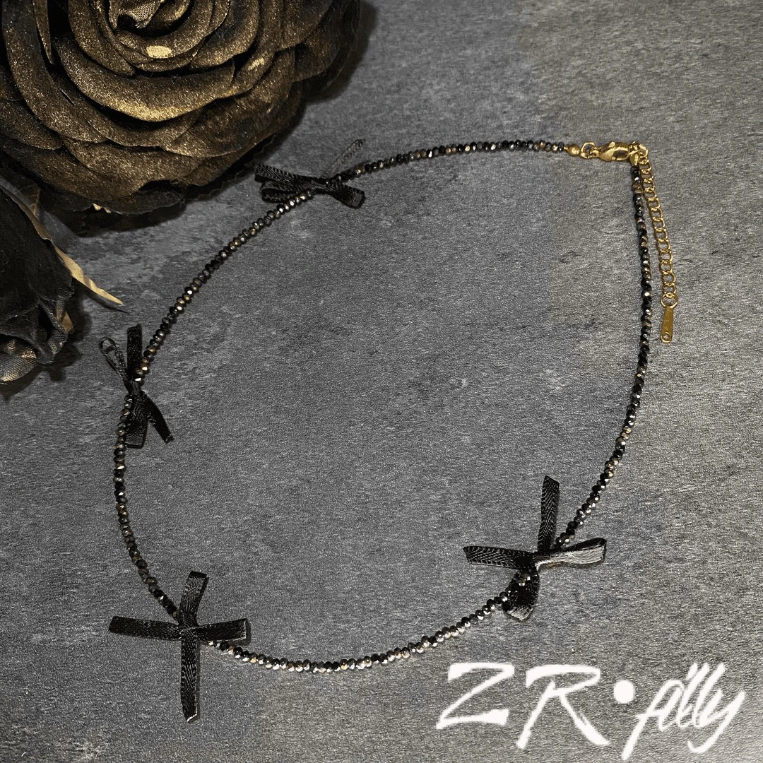 铜合金布艺项链 轻奢时尚精致百搭项链987