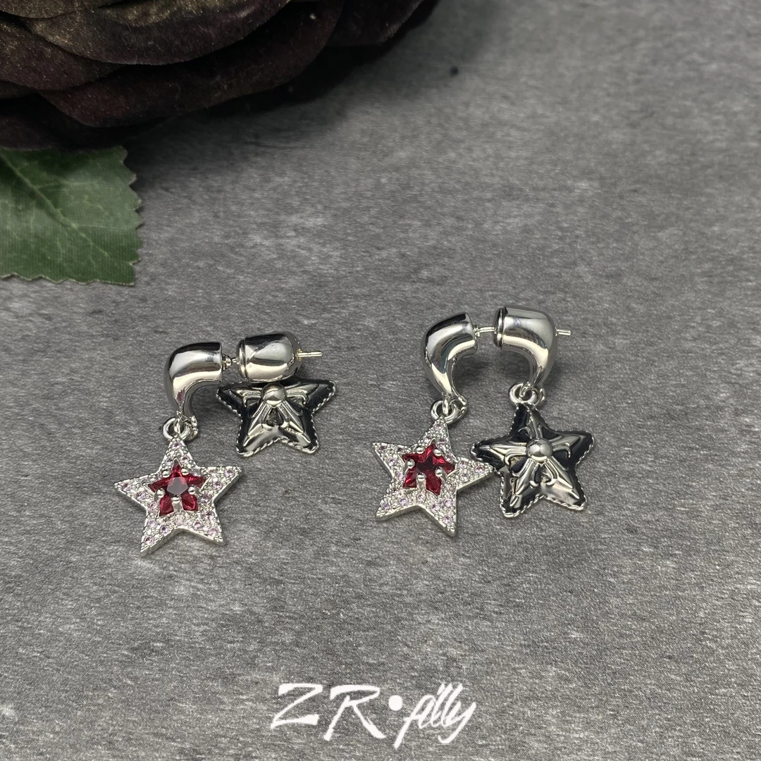 铜合金合成锆石耳饰 时尚个性耳环2908