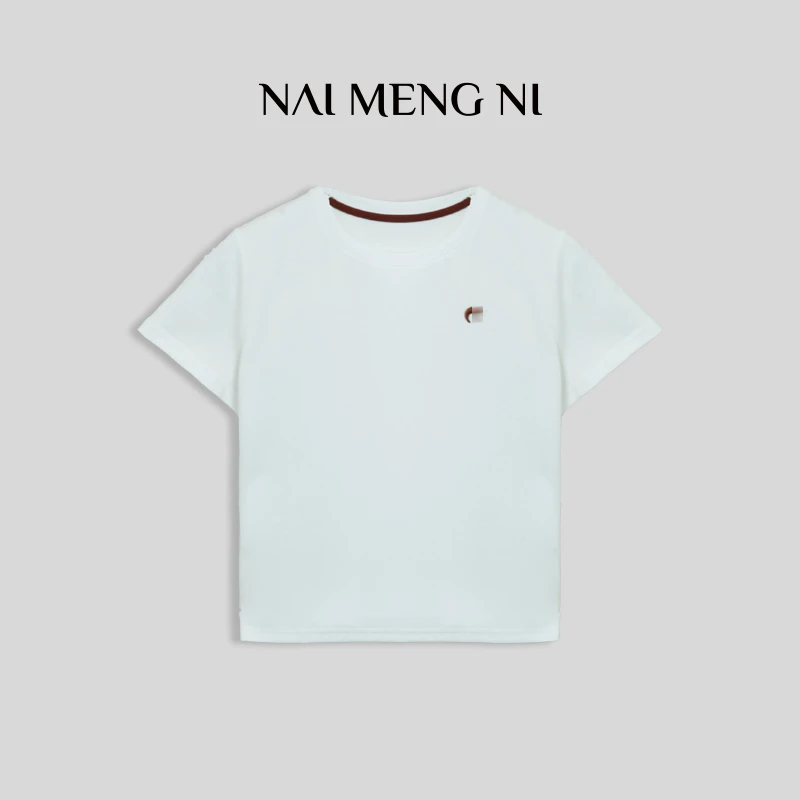 【允歆歆】26A1001 简约百搭圆领时尚女士休闲纯色打底T恤