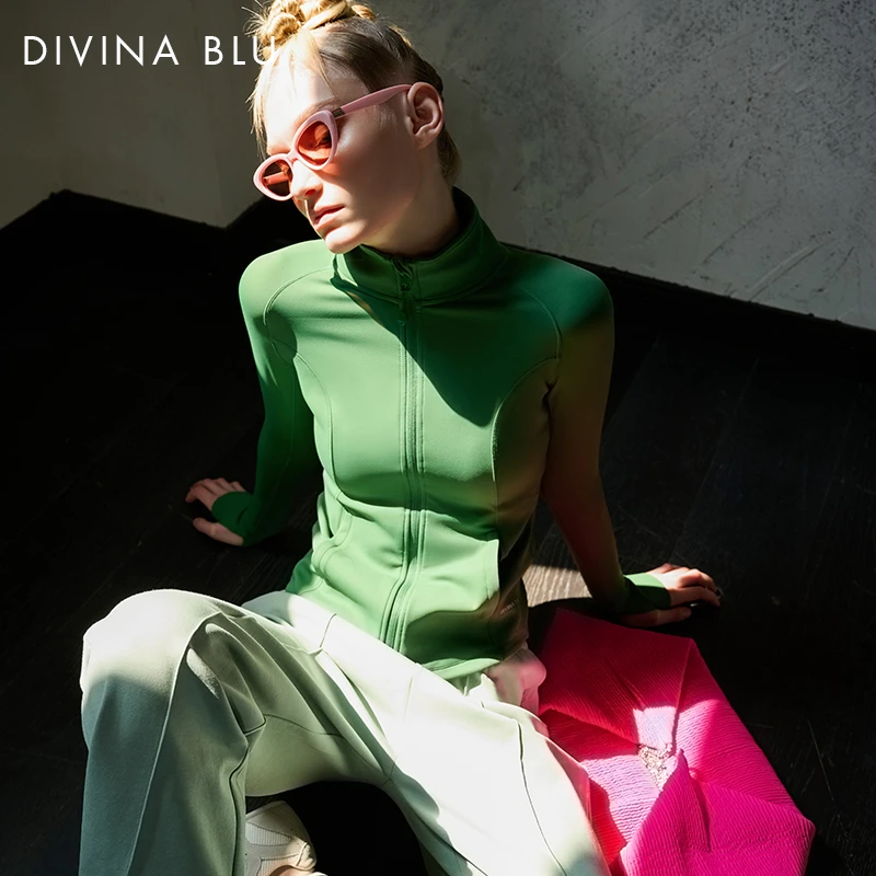 DIVINABLU迪唯纳丨特价 -运动外套女健身跑步显瘦秋冬瑜伽外套