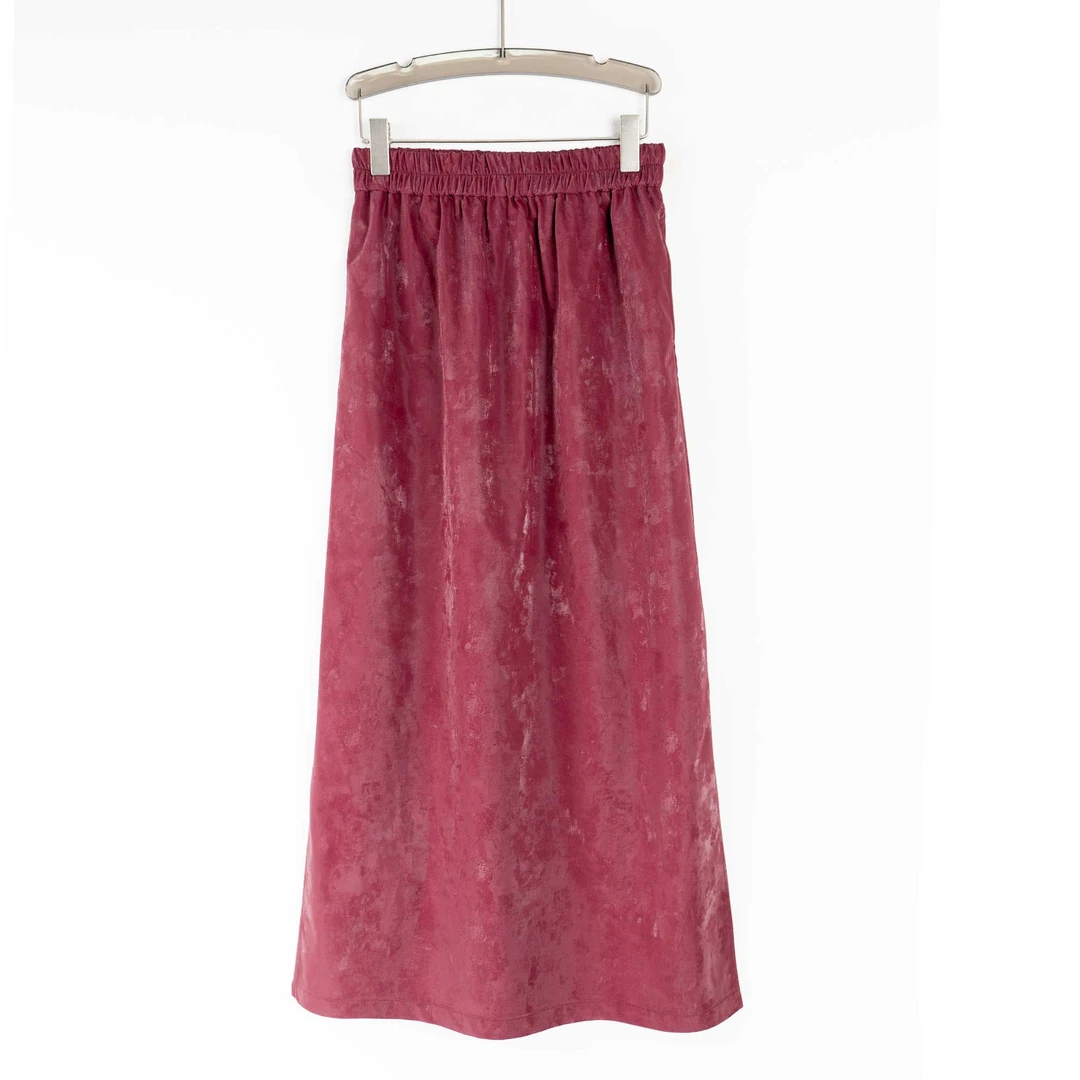 PQ240927早秋新款显瘦大码半身裙气质高腰显瘦时尚黑色网纱拼接