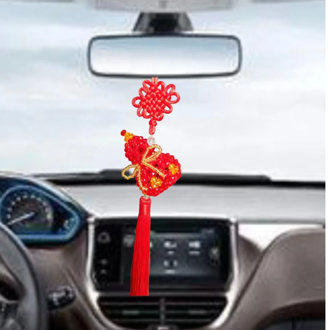 主播亲力打造吉祥护路 葫芦挂件中国结手工DIY材料包