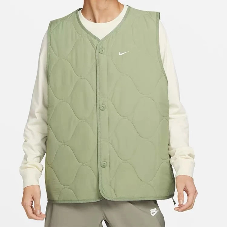 耐克NIKE男子秋冬宽松马甲时尚百搭马甲本心休闲运动户外DX0891