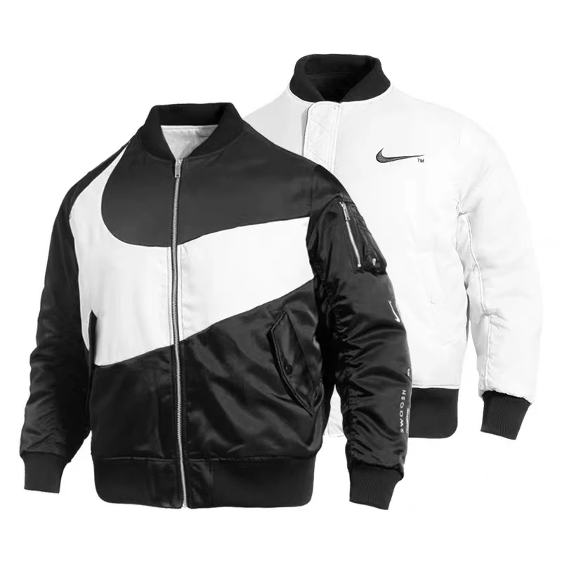 Nike耐克飞行员棒球服THERMA-FIT男子保暖夹克双面穿外套宽松拒水