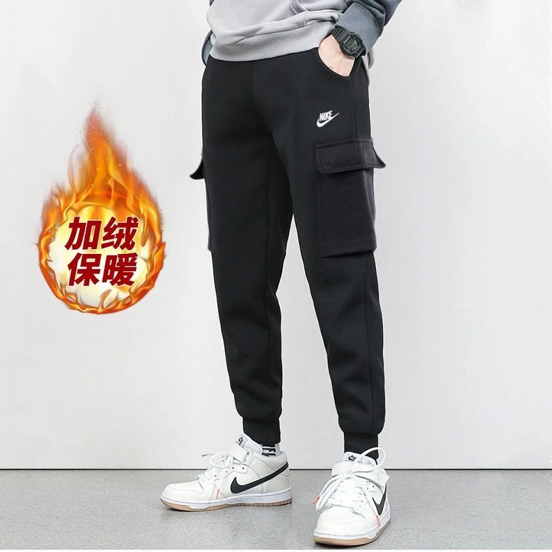 Nike耐克男子冬季保暖卫裤抗冻加绒工装裤束脚休闲运动穿搭CD3130