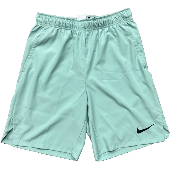 耐克Nike男子夏季轻薄透气冰丝冰爽速干五分短裤蓝色休闲运动短裤